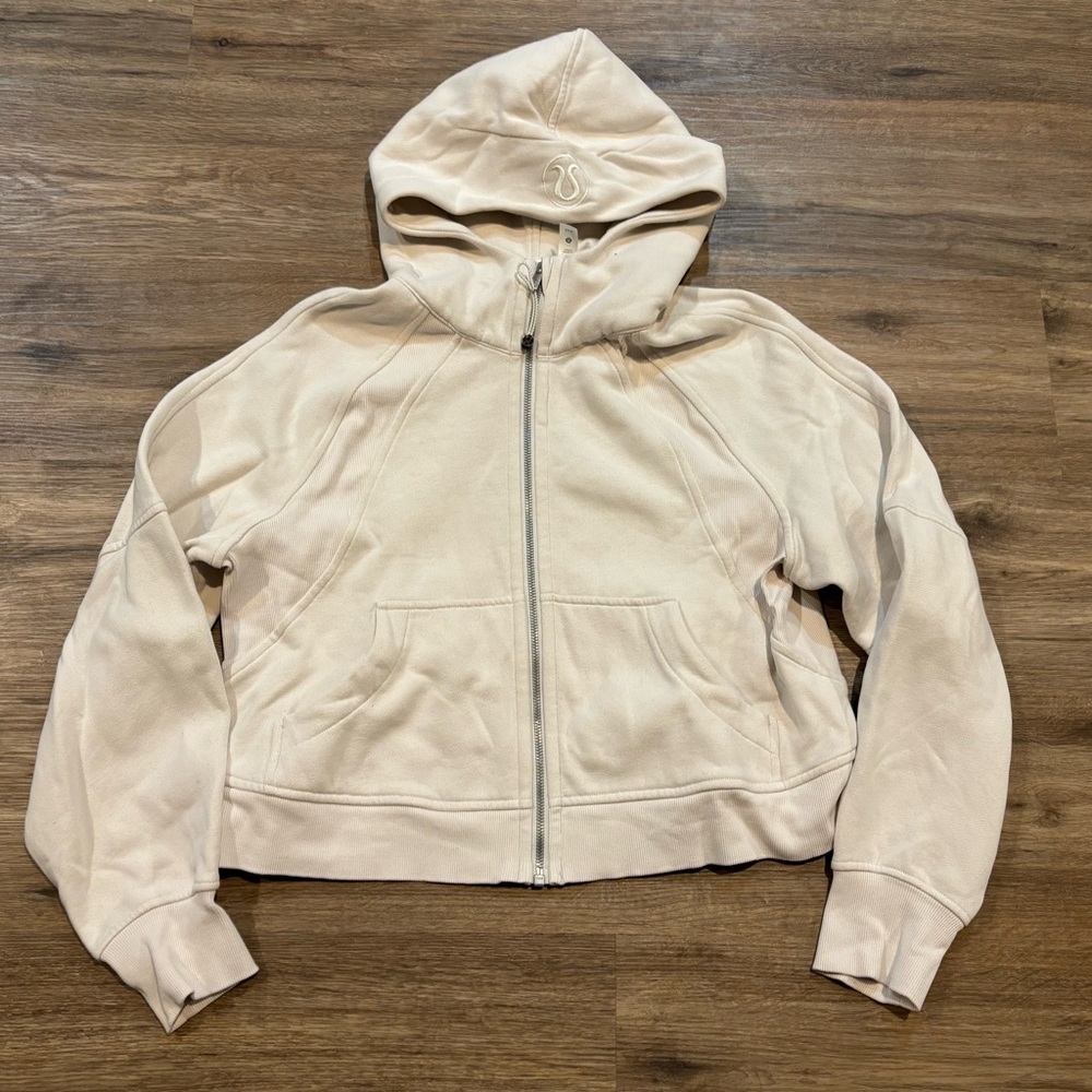 Lululemon full zip scuba - white opal